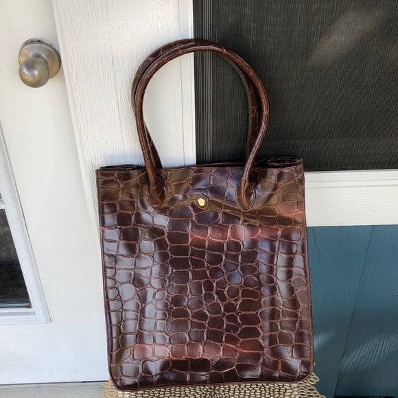 ralph lauren croc bag